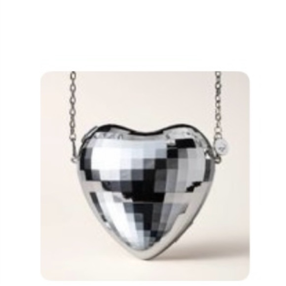 Kate Spade Silver Heart Crossbody Bag